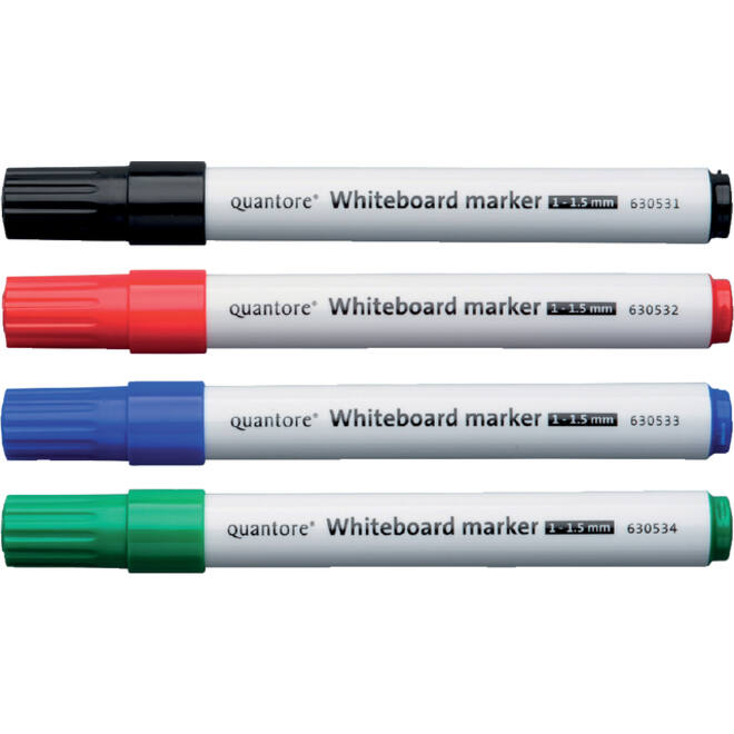 Whiteboardstift Quantore rond 1-1.5mm zwart