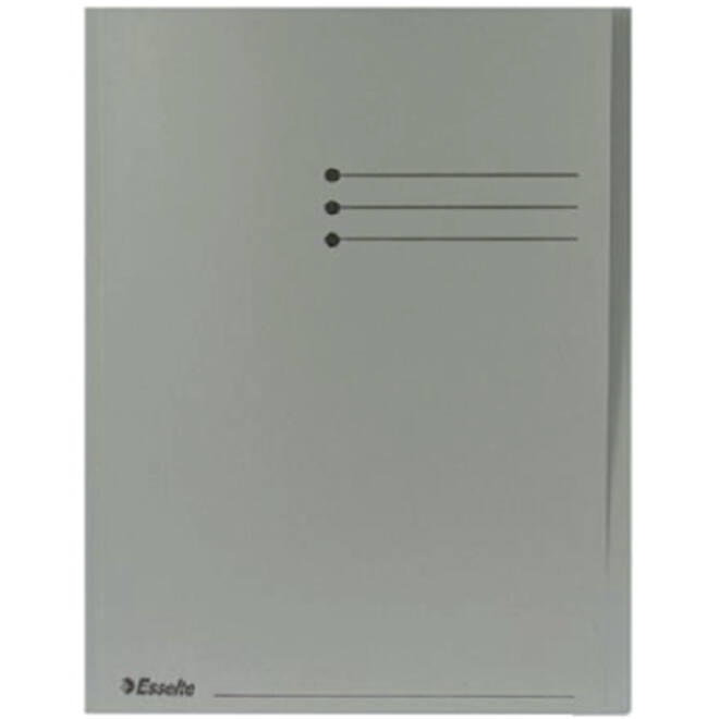 Vouwmap Esselte A4 met overslag manilla 180gr grijs