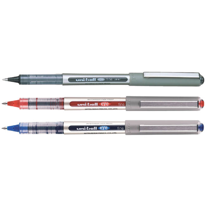 Rollerpen Uni-ball Eye 157N fijn zwart