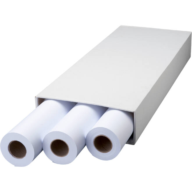 Inkjetpapier Quantore Plot 841mmx50m 90gr 3 rollen