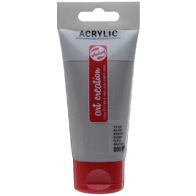 Acrylverf Talens Art Creation 800 zilver tube à 75ml