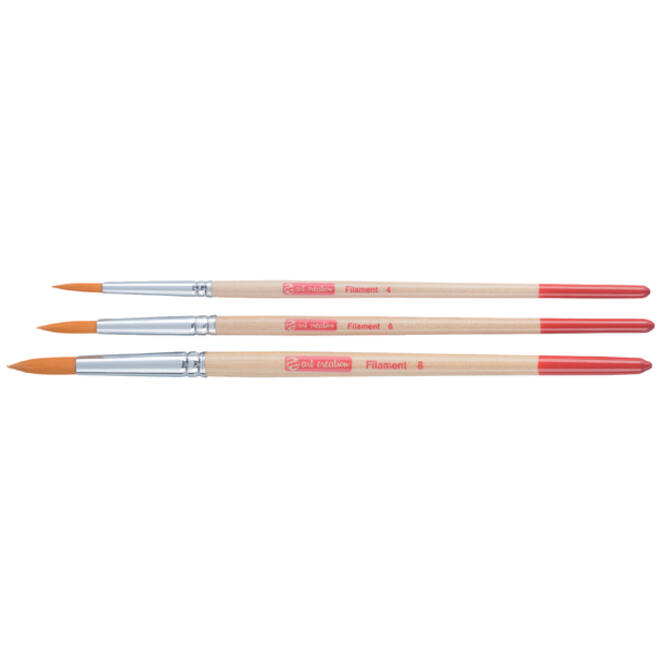 Penseel Talens Art Creation filament rond assorti set à 3 stuks