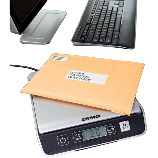 Pakketweger Dymo M10 digitaal tot 10 kilogram zilver/zwart