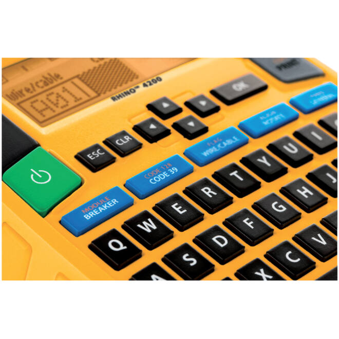 Labelprinter Dymo Rhino 4200 industrieel qwerty 19mm geel