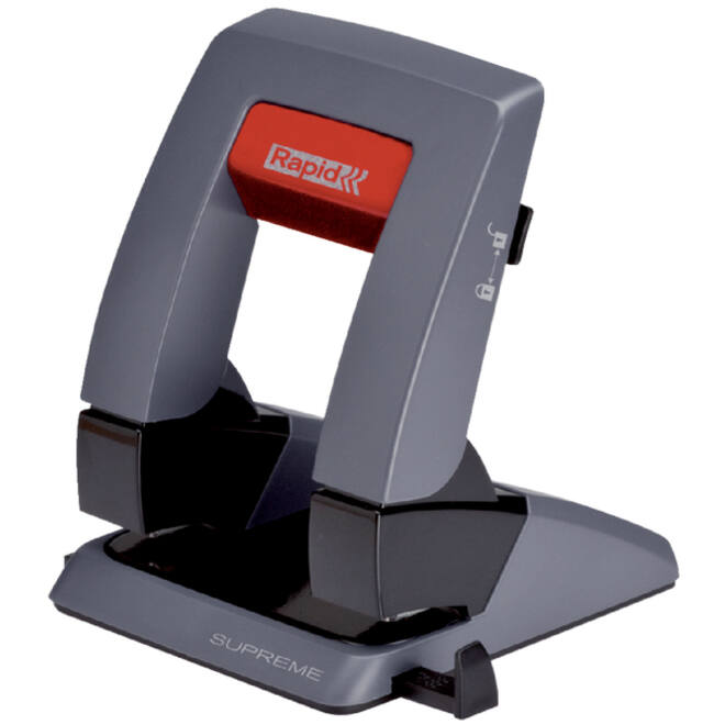 Perforator Rapid SP30 pressless 2-gaats 30vel zwart/grijs