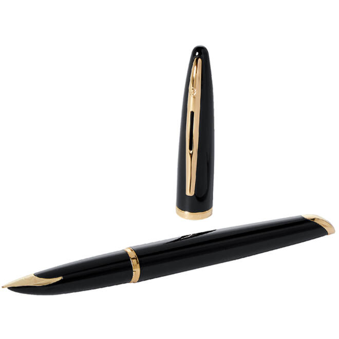 Vulpen Waterman Carene Sea black lacquer GT medium