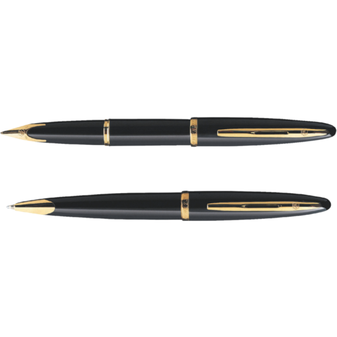 Vulpen Waterman Carene Sea black lacquer GT medium