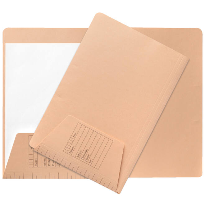 Dossiermap Jalema folio 1 klep 225gr chamois