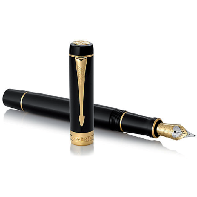 Vulpen Parker Duofold Classic black 18k GT fijn