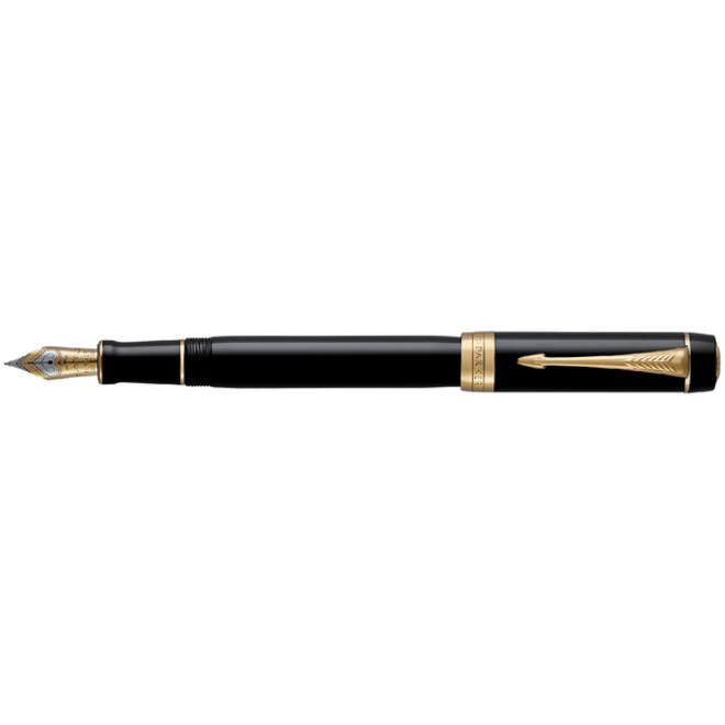 Vulpen Parker Duofold Classic black 18k GT fijn