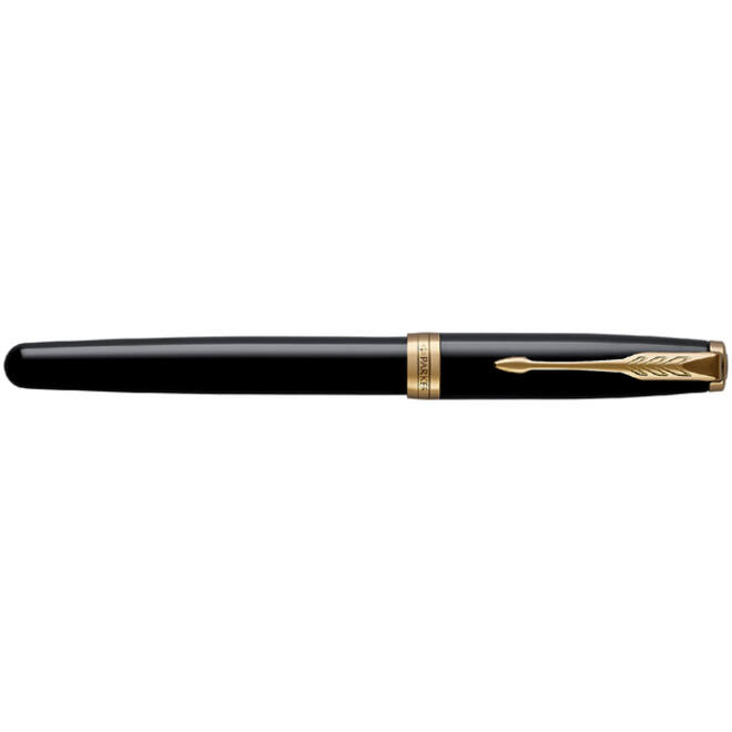Rollerpen Parker Sonnet black lacquer GT fijn