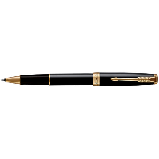 Rollerpen Parker Sonnet black lacquer GT fijn