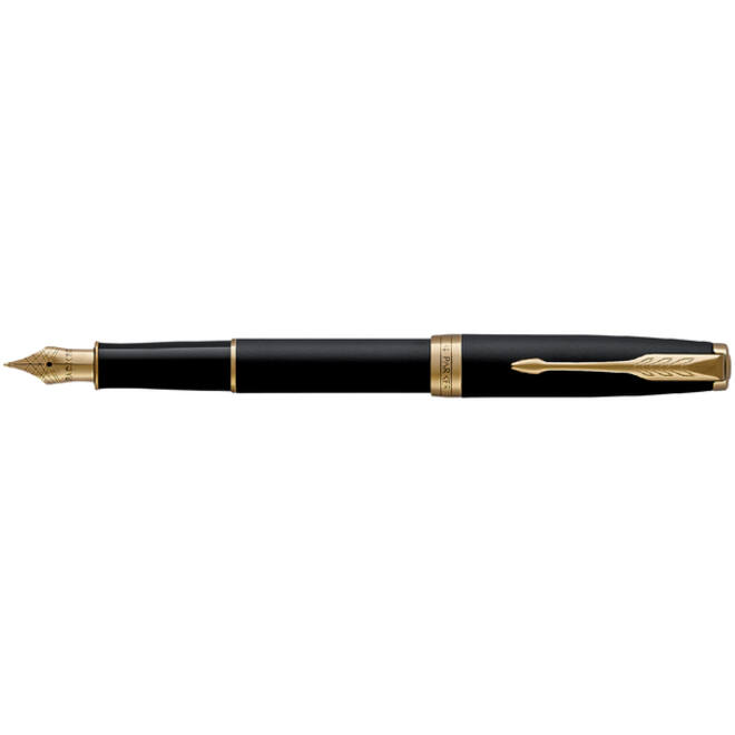 Vulpen Parker Sonnet matte black lacquer GT medium
