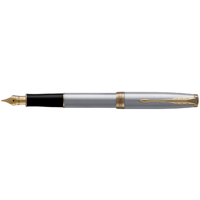 Vulpen Parker Sonnet stainless steel GT fijn
