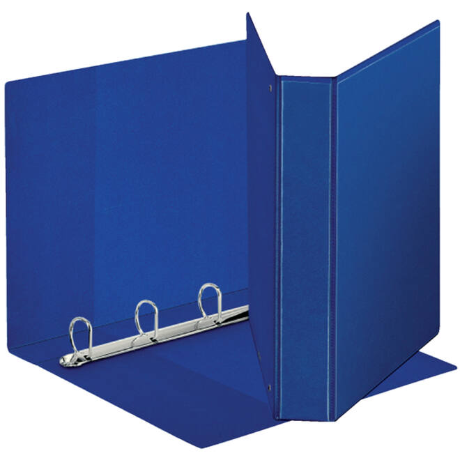 Presentatieringband Esselte panorama A4 4-rings D-mechaniek 38mm PP blauw