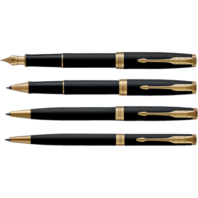 Rollerpen Parker Sonnet matte black GT fijn