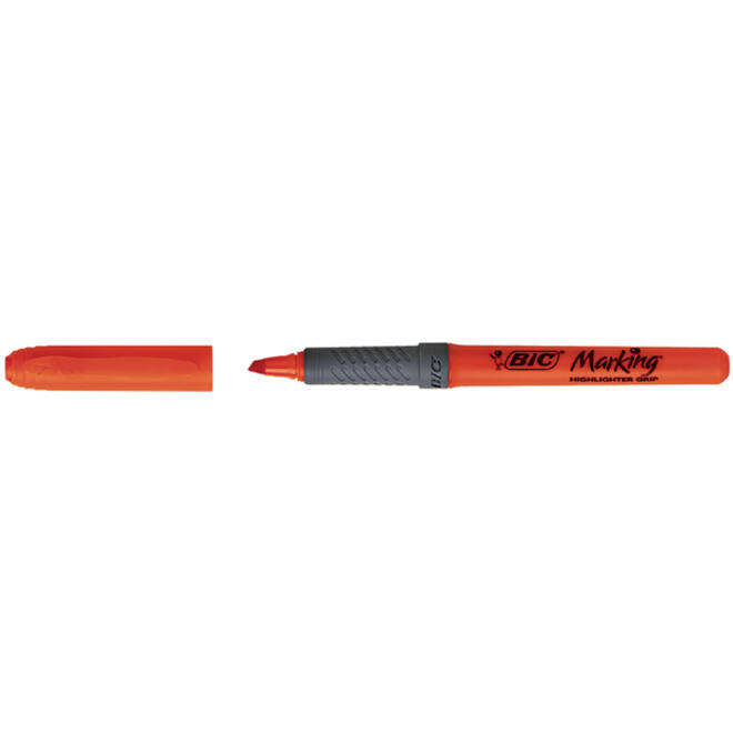 Markeerstift Bic brite liner grip oranje