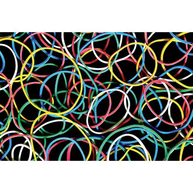 Elastiek Standard Rubber Bands 18 50gr 94 stuks assorti