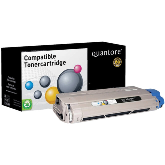 Toner Quantore alternatief tbv Oki 44318608 zwart