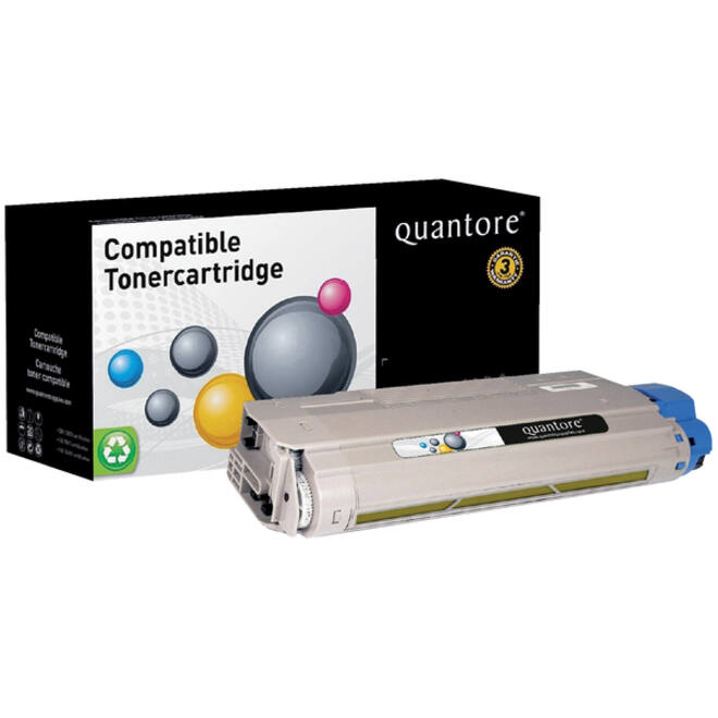 Toner Quantore alternatief tbv Oki 44318605 geel