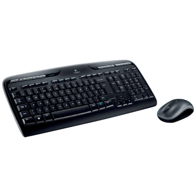 Toetsenbord Logitech MK330 Qwerty +muis zwart