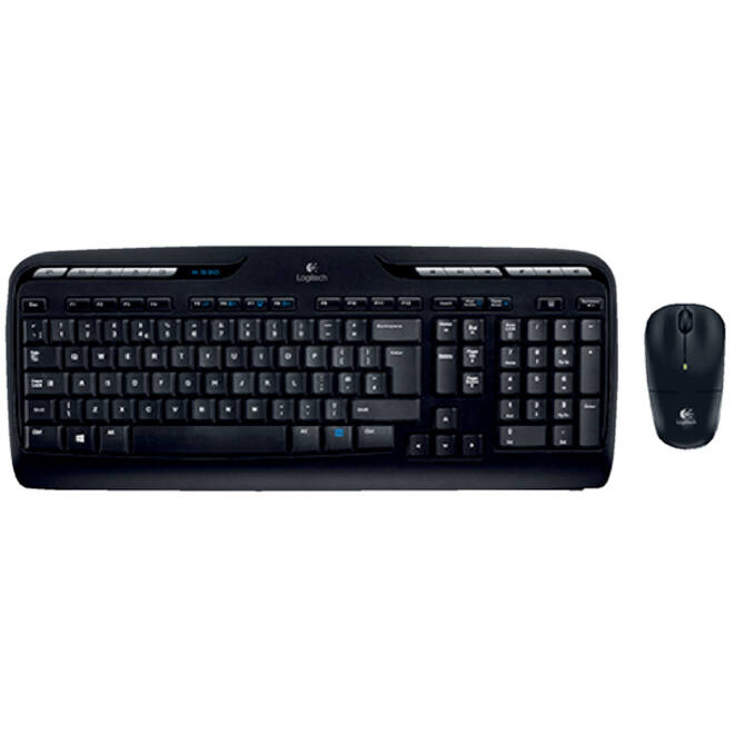 Toetsenbord Logitech MK330 Qwerty +muis zwart