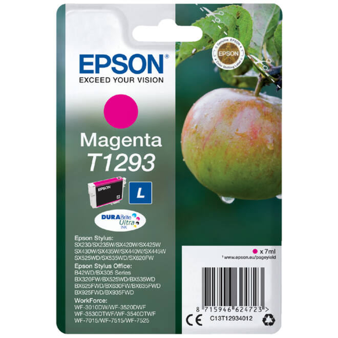 Inktcartridge Epson T1293 rood