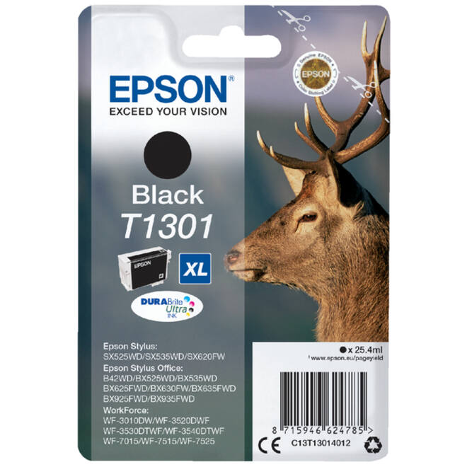 Inktcartridge Epson T1301 zwart