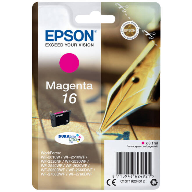 Inktcartridge Epson 16 T1623 rood