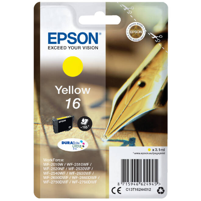 Inktcartridge Epson 16 T1624 geel