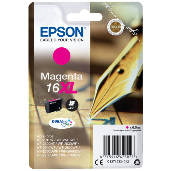 Inktcartridge Epson 16XL T1633 rood