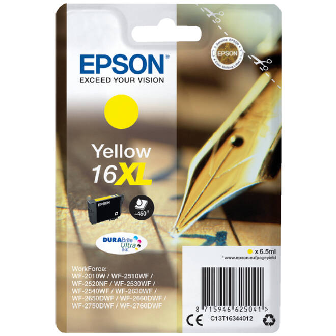Inktcartridge Epson 16XL T1634 geel