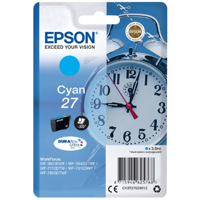 Inktcartridge Epson 27 T2702 blauw