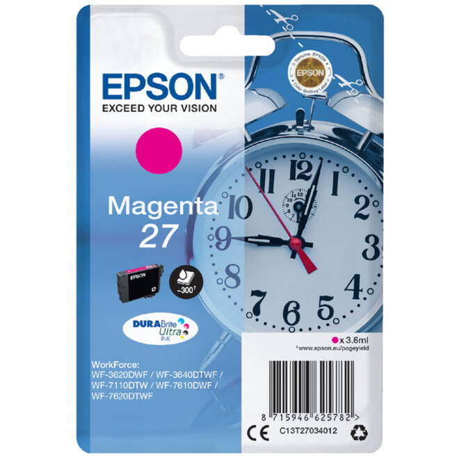 Inktcartridge Epson 27 T2703 rood