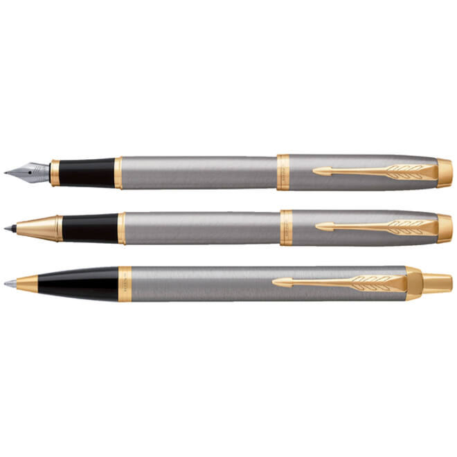 Rollerpen Parker IM brushed metal GT fijn