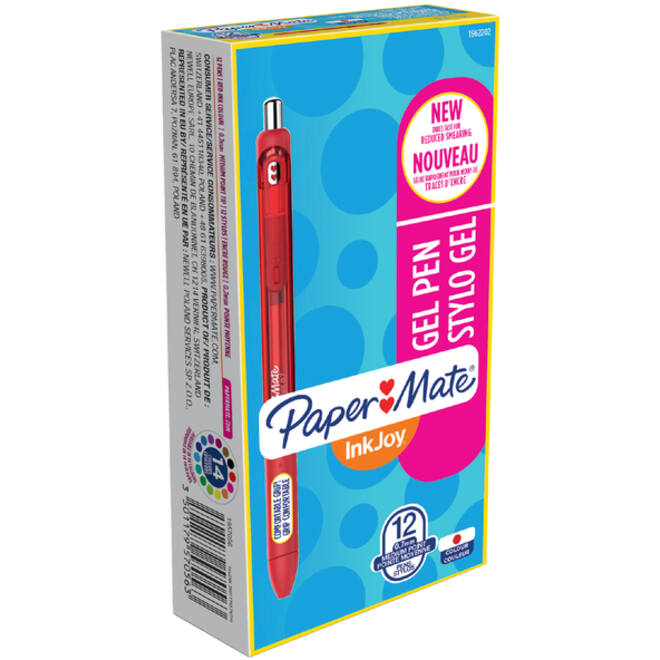 Gelschrijver Paper Mate Inkjoy medium rood
