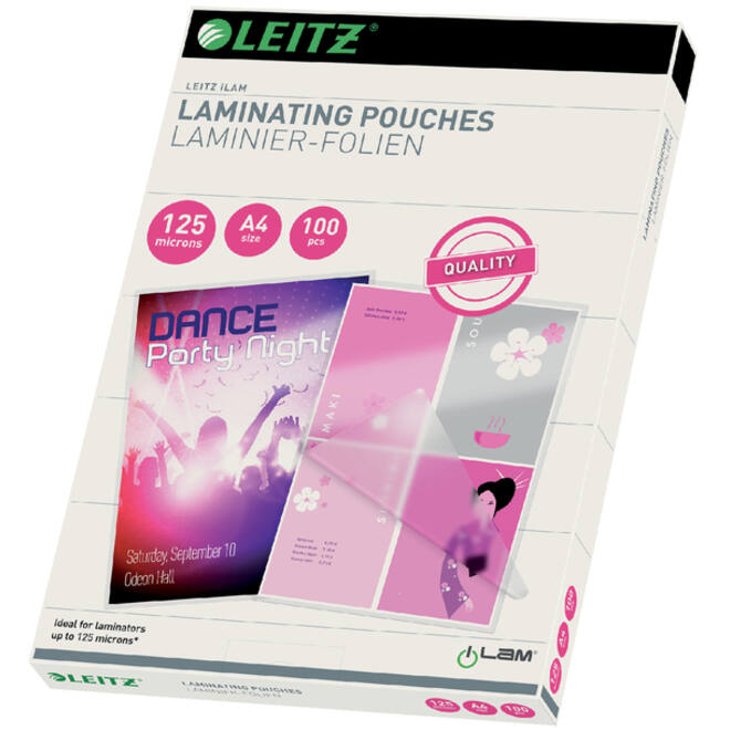 Lamineerhoes Leitz iLAM A4 2x125micron EVA 100stuks