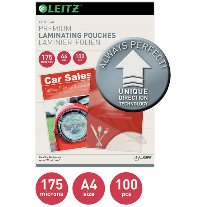 Lamineerhoes Leitz iLAM A4 2x175micron 100stuks