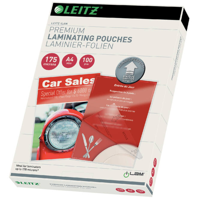 Lamineerhoes Leitz iLAM A4 2x175micron 100stuks