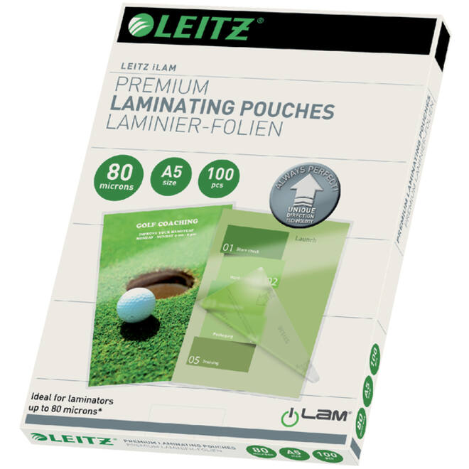 Lamineerhoes Leitz iLAM A5 2x80micron 100stuks