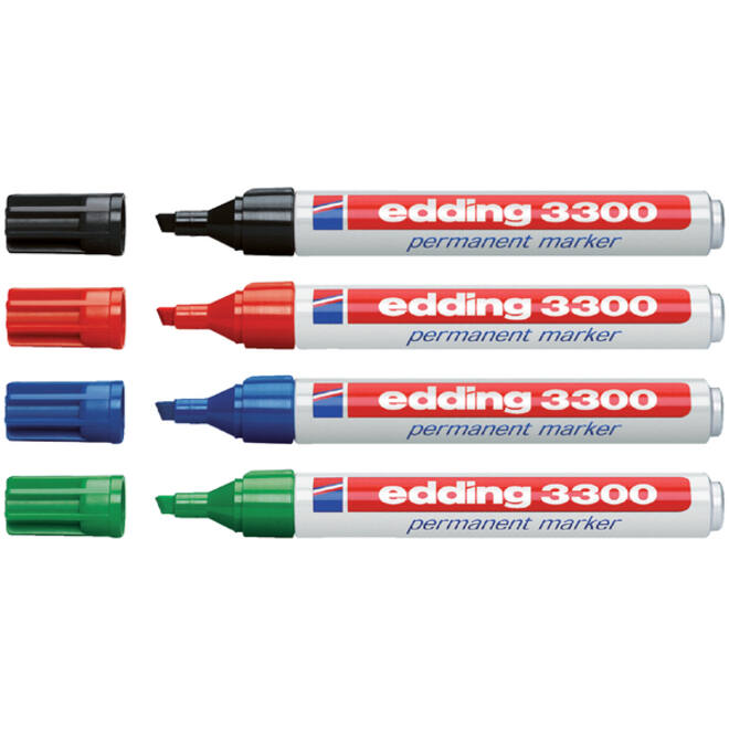 Viltstift edding 3300 schuin 1-5mm groen