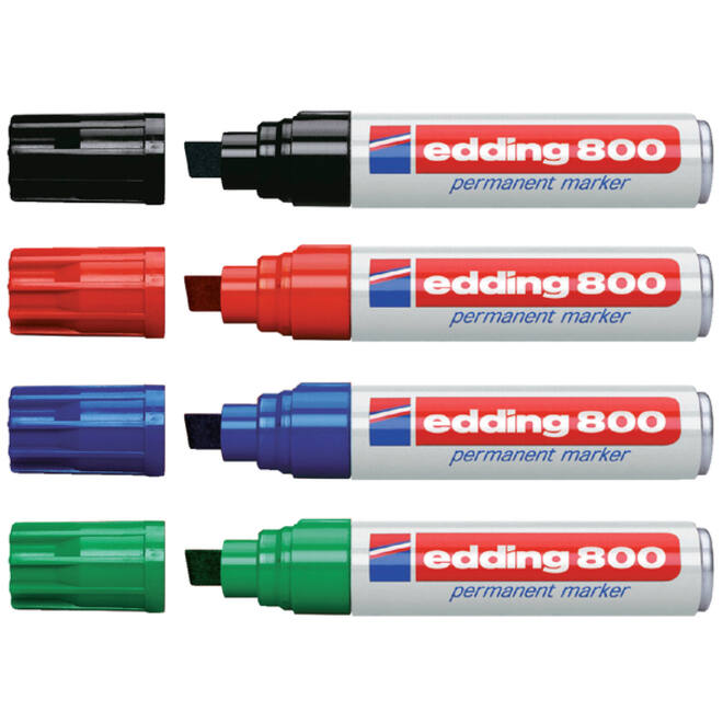 Viltstift edding 800 schuin 4-12mm zwart