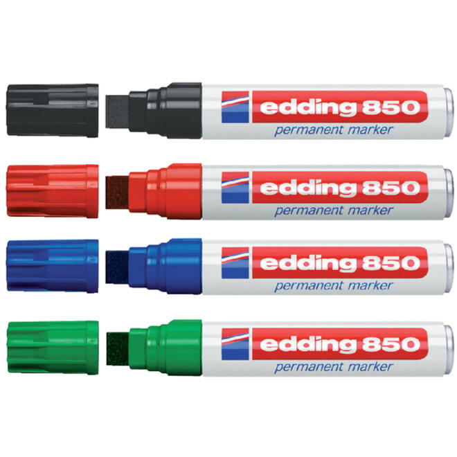 Viltstift edding 850 blok 5-16mm zwart
