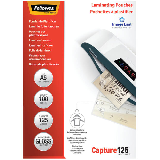 Lamineerhoes Fellowes A5 2x125micron glans 100stuks