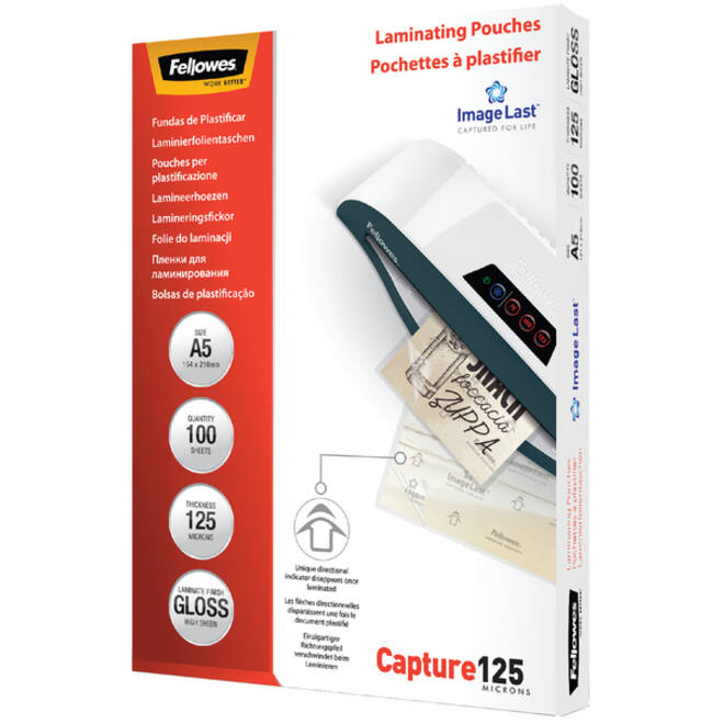 Lamineerhoes Fellowes A5 2x125micron glans 100stuks