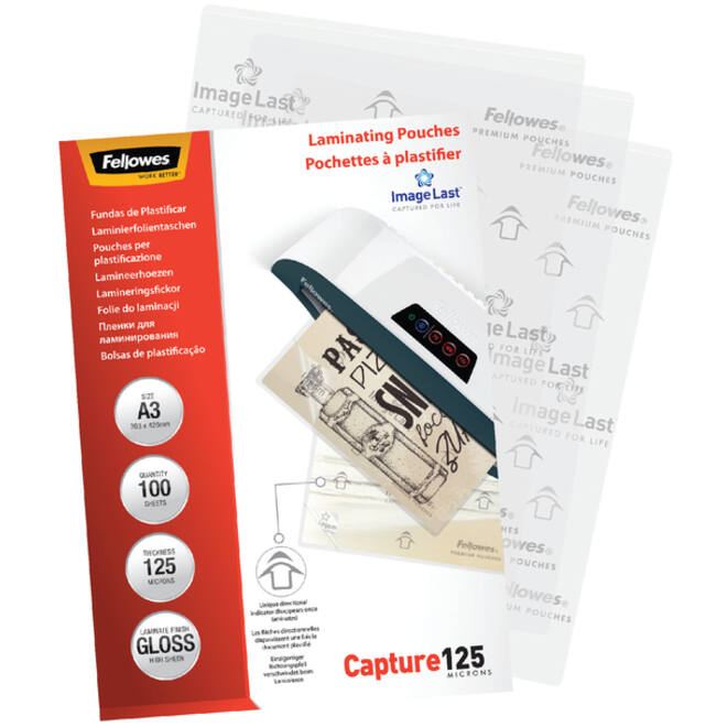 Lamineerhoes Fellowes A3 2x125micron glans 100stuks