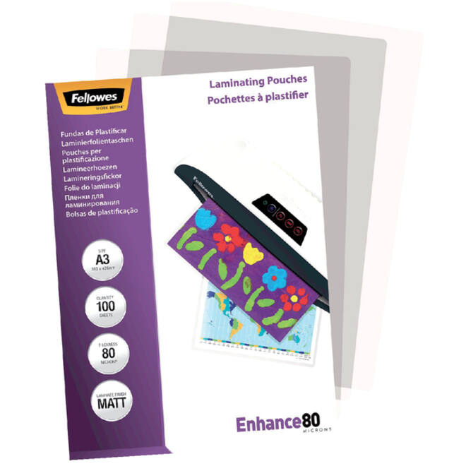 Lamineerhoes Fellowes A3 2x80micron mat 100stuks