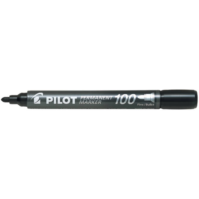 Viltstift PILOT 100 rond fijn zwart