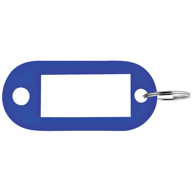 Sleutellabel Pavo kunststof blauw