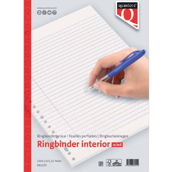 Interieur Quantore A4 23-gaats lijn 150vel